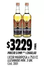 Mariposa - LICOR MARIPOSA