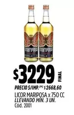 Mariposa - LICOR MARIPOSA x 750 CC