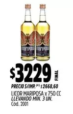 Mariposa - LICOR MARIPOSA