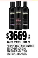 Tresemmé - SHAMPOO/ACONDICIONADOR x 250 ML