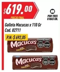 Macucas - Galleta  x 110 Gr