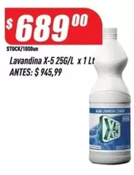 X-5 - Lavandina  25G/L x 1 Lt