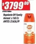 Off - Repelente Family Aerosol x 165 Cc