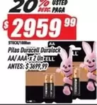 Duracell - Pilas Duralock AA/AAA x 2 Un