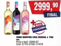 Norton - VINO COS.TARDIA x 750 CC.