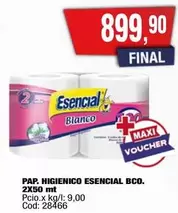 Esencial - HIGIENICO ESENCIAL BCO