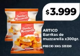 Artico - Barritas de muzzarella