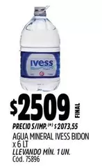 Ivess - AGUA MINERAL BIDON