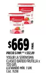 X$ - YOGUR CLASICO BATIDO FRUTILLA