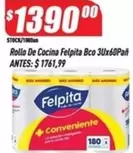 Felpita - Rollo De Cocina Bco 3Ux60Pañ