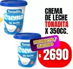 Tonadita - CREMA DE LECHE