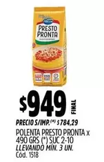 Presto Pronta - POLENTA