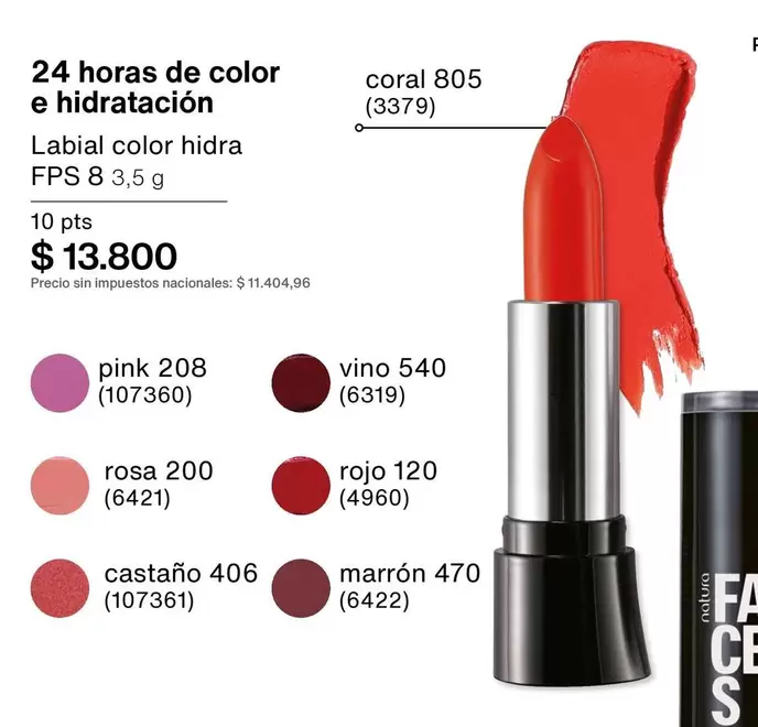 Rojo - Labial color hidra