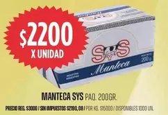 SYS - MANTECA