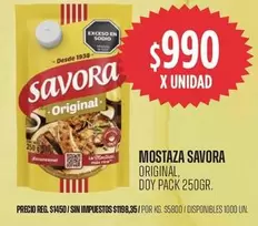 Savora - MOSTAZA