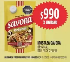 Savora - MOSTAZA
