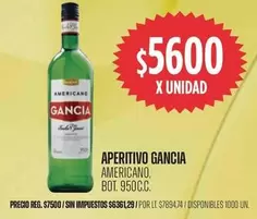 Gancia - APERITIVO GANCIA