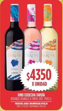 Norton - VINO COSECHA TARDÍA