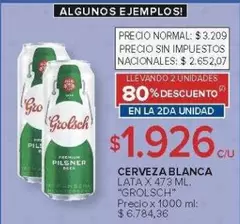 Grolsch - CERVEZA BLANCA
