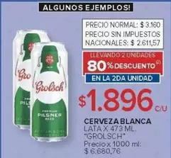 Grolsch - CERVEZA BLANCA