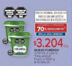 Finlandia - QUESO FUNDIDO