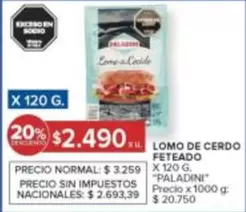 Paladini - LOMO DE CERDO FETEADO