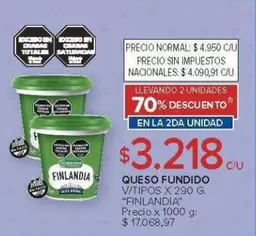 Finlandia - QUESO FUNDIDO