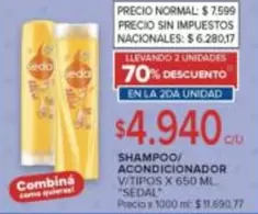 Sedal - SHAMPOO/ACONDICIONADOR
