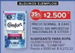 Comfort - SUAVIZANTE PARA ROPA CLÁSICO DOY PACK