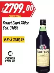 Capri - Fernet  700cc