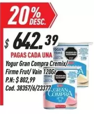 Gran Compra - Cremix/Firme Frut/Vain