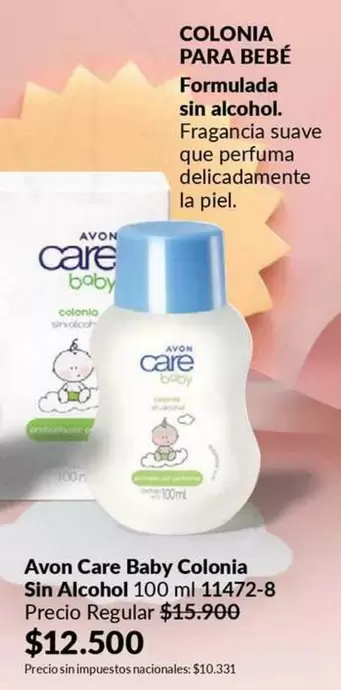 Avon - Care Baby Colonia Sin Alcohol 100 ml 11472-8