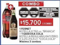 Coca cola - FERNET + GASEOSA COLA