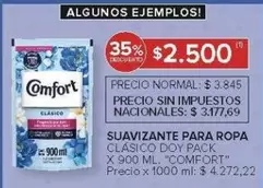 Comfort - SUAVIZANTE PARA ROPA CLÁSICO DOY PACK