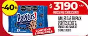Pepitos - GALLETITAS TRIPACK