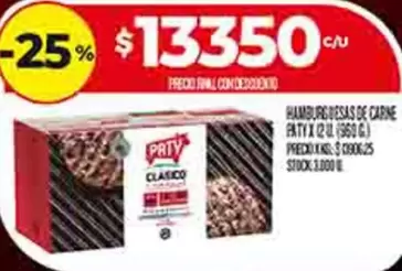 Paty - HAMBURGUESAS DE CARNE