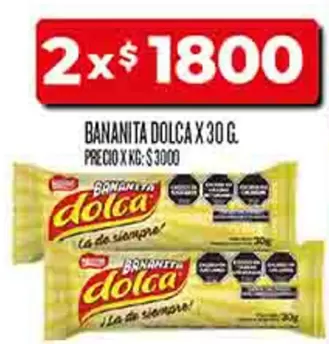 Dolca - BANANITA DOLCA X 30 G