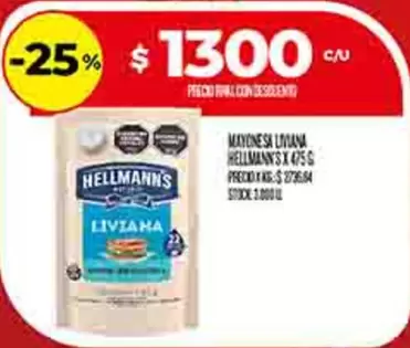 Hellmann's - MAYONESA LIVIANA