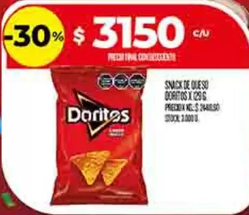 Doritos - SNACK DE QUESO DORITOS