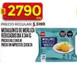 Dia - MEDALLONES DE MERLUZA REBOZADOS DIA X 344 G