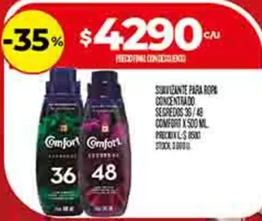 Comfort - SUVIZANTE PARA ROPA CONCENTRADO SEGREDOS 36/48