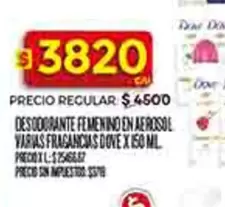 Dove - DESODORANTE FEMENINO EN AEROSOL
