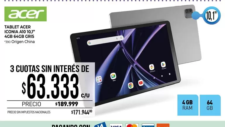 Acer - ICONIA A10