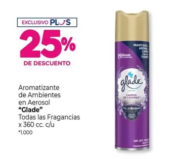 Glade - Aromatizante de Ambientes en Aerosol