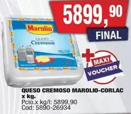 Marolio - QUESO CREMOSO -CORLAC