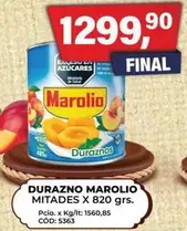 Marolio - DURAZNO MAROLIO