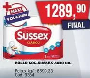 Sussex - ROLLO COC. 3x50 un.