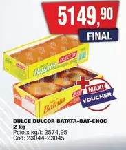 Dulcor - DULCE DULCOR BATATA-BAT-CHOC