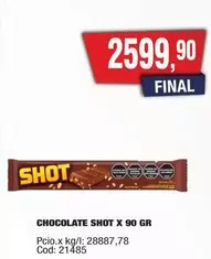 Shot - CHOCOLATE SHOT X 90 GR