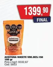 Nucete - ACEITUNA VDE.DES.150
